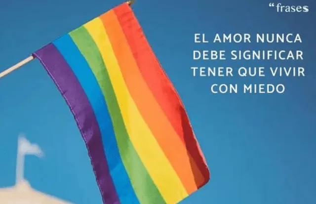  Imágenes por el Día del Orgullo LGTB para compartir este 28 de junio. Foto: Frases.    