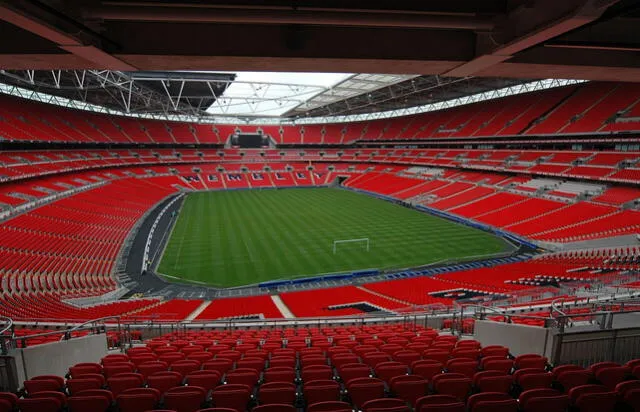 El estadio Wembley también es conocido popularmente como 'La catedral del fútbol'. Foto: AFP   