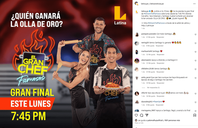 'El gran chef: famosos' llega a su recta final. Foto: Instagram/El gran chef: famosos   