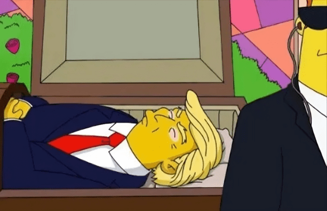 Los Simpson habían recreado la muerte de Donald Trump. Foto: Expreso<br>    