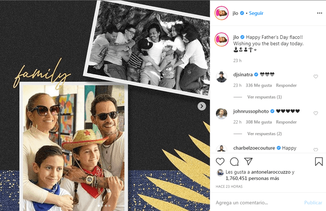 Foto captura: Jennifer Lopez Instagram