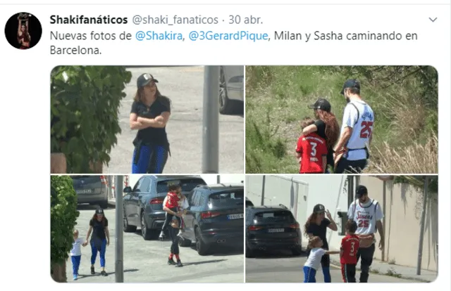 Shakira y Gerard Piqué son criticados por pasear con sus hijos Milan y Sasha sin mascarillas durante pandemia.