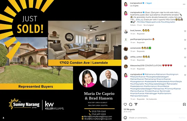  María José Lora en redes sociales. Foto: Instagram   