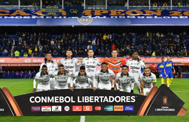 Titulares de Deportivo Cali en su último partido de Copa Libertadores 2022. Foto: AFP