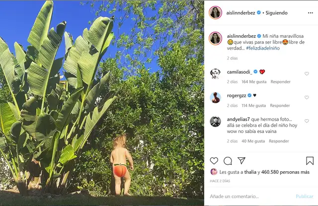 La publicación de Instagram que dedicó Aislinn Derbez a su hija. La publicación de Instagram que dedicó Aislinn Derbez a su hija.