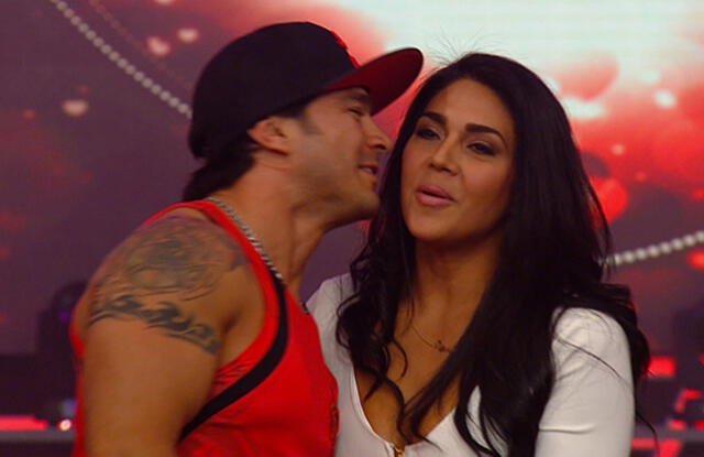 Vania Bludau y André Castañeda en tiempos de "Combate".