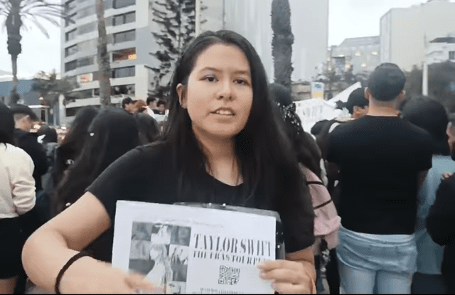 Joven explica por qué podría venir Taylor Swift. Foto: RPP   