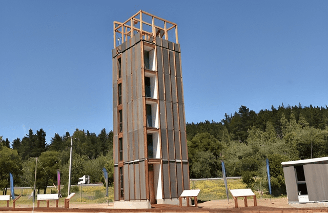  La Torre Experimental Peñuelas está en Chile. Foto: Forestal Maderero<br>    