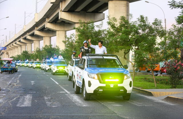 Camionetas fueron presentadas a inicios de este 2024. Foto: Municipalidad de San Juan de Lurigancho   
