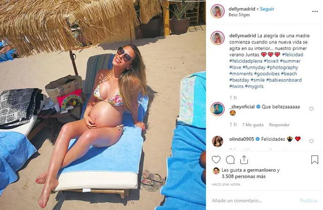 Delly Madrid enternece a sus fans al compartir imágenes de su embarazo