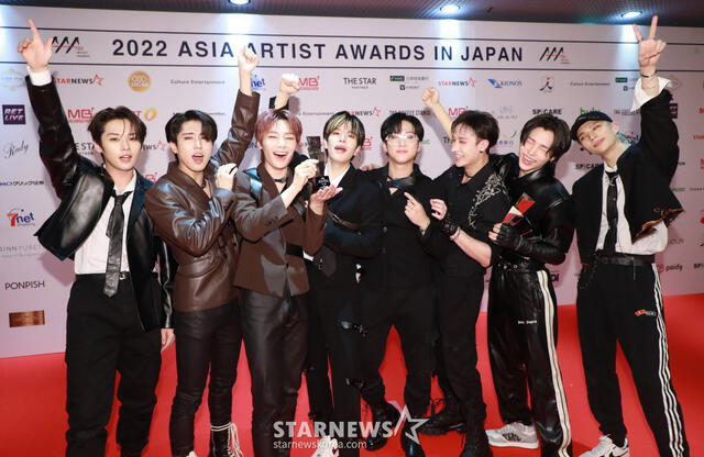  Stray Kids en los 2022 Asia Artist Awards. Foto: Starnews   