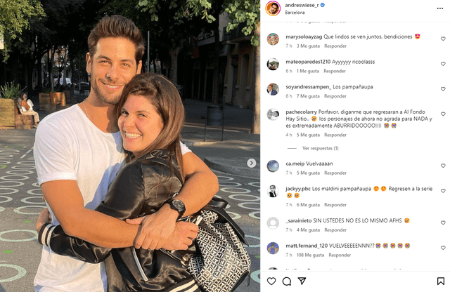 Andrés Wiese comparte foto junto a Nataniel Sánchez. Foto: Instagram   