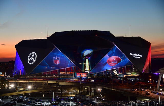 El Mercedes-Benz Stadium es hogar de los equipos Atlanta Falcons y Atlanta United. Foto: NFL   