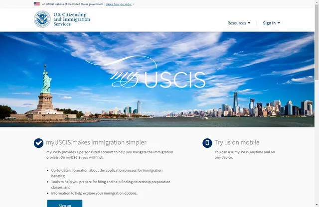  Para utilizar myUSCIS, es necesario contar con un número de recibo de caso (receipt number). Foto: USCIS   