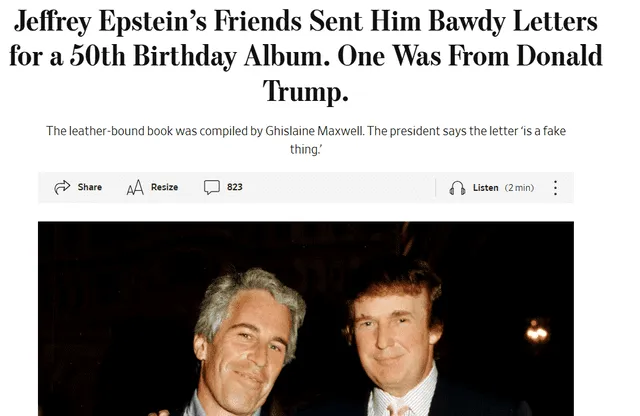 El diario publicó la primicia a pesar de que Trump admitió que le ''advirtió'' sobre la demanda. El diario publicó la primicia a pesar de que Trump admitió que le ''advirtió'' sobre la demanda.