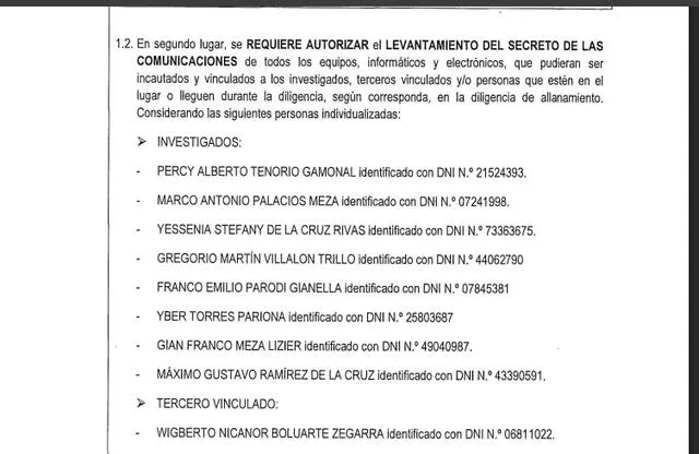 Ministerio del Interior | Juan José Santivañez | PNP | Ministerio Público | Nicanor Boluarte