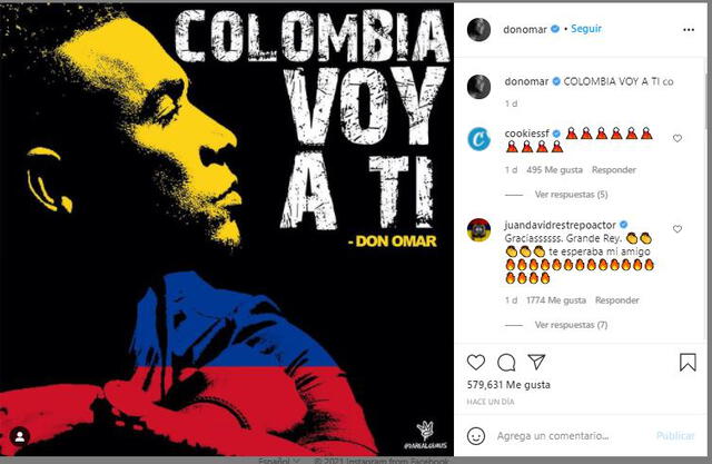 Don Omar y su mensaje a Colombia