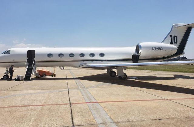 Lionel Messi: avión privado