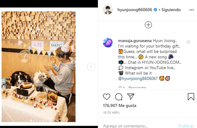 Kim Hyun Joong en Instagram