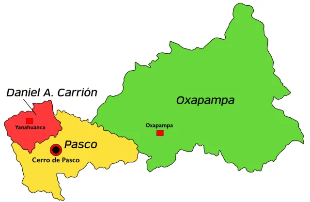 El departamento de Pasco está conformado por tres provincias. Foto: difusión   