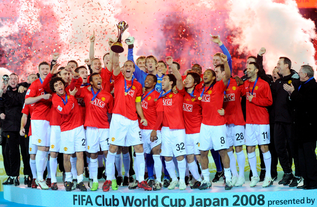 Manchester United campeón del Mundial de Clubes en el 2008.