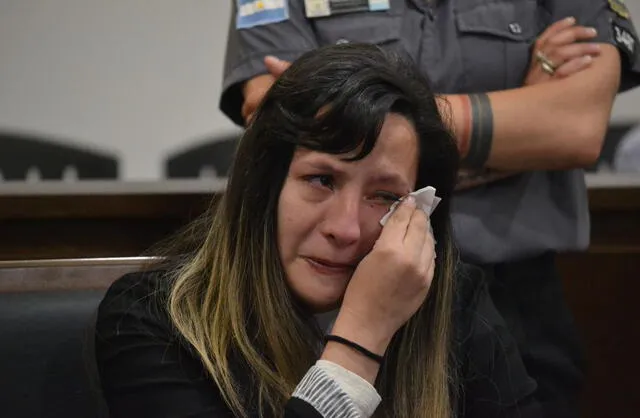 Karen Oviedo indica que mató a su esposo porque la maltrataba. Foto: Prensa Poder Judicial de Mendoza.