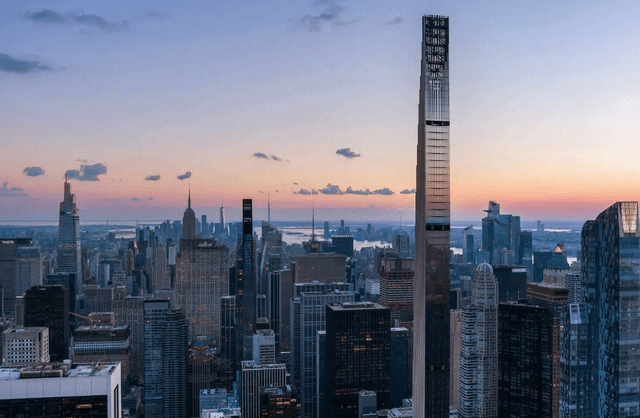  &nbsp;El edificio Steinway Tower, ubicado en el corazón de Nueva York, ha sido considerado el edificio más delgado del mundo. Foto: SHoP Architects    