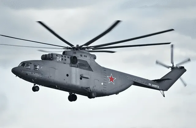 Aunque el Mil Mi-26 ostenta el título del helicóptero más grande del mundo, el modelo en el que se inspiró, el Mil Mi-12, era aún más grande. Foto: iStock   