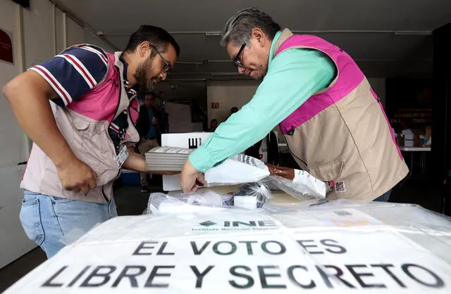  Todo va quedando llisto para las elecciones del 2 de junio en México. Foto: AFP<br>    