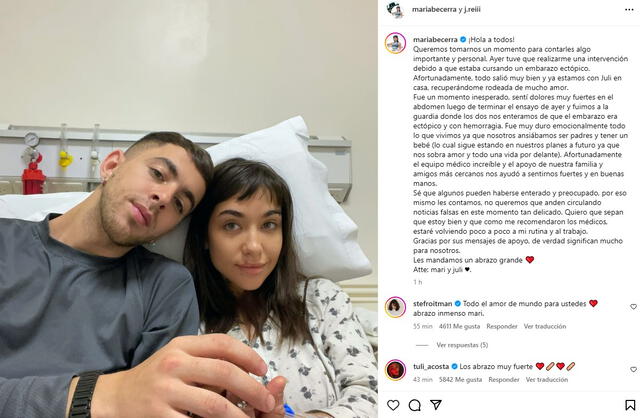 María Becerra reveló a sus seguidores una noticia personal. Foto: Instagram