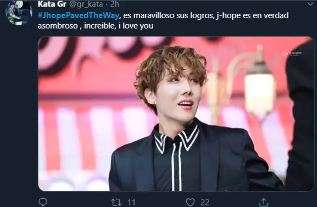 ARMY celebra el triunfo de J-Hope de BTS.