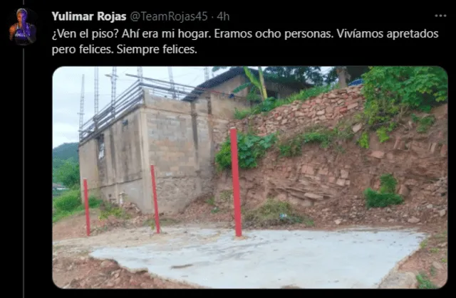 Lugar donde vivía Yulimar Rojas en su niñez y adolescencia. Foto: Twitter @TeamRojas45