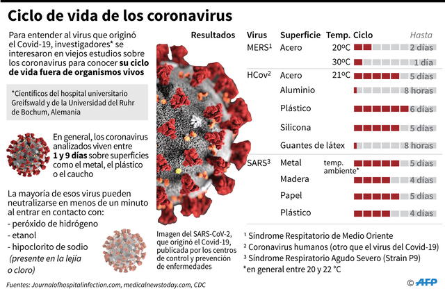 El llamado de la OMS es a revisar información oficial. Infografía: AFP