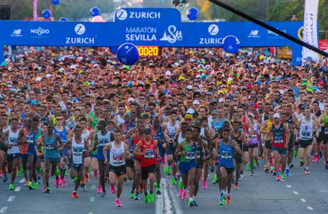  El Maratón de Sevilla 2024, realizado en España, sirvió como evento clasificatorio para los Juegos Olímpicos de París 2024. Foto: Sport   