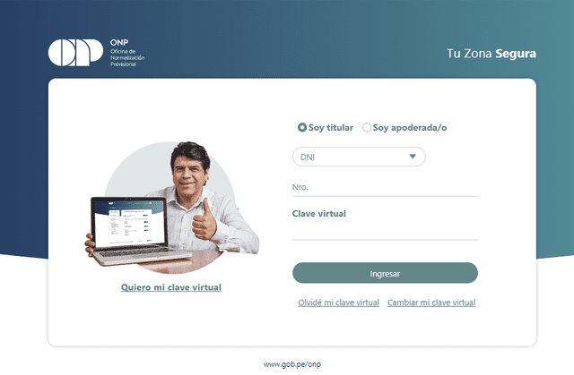 La ONP cuenta con su plataforma virtual de consulta online. Foto: captura   