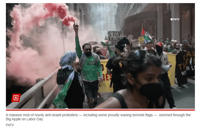 <em> Publicación de la protesta por el medio New York Post. Foto: captura de pantalla.</em>   