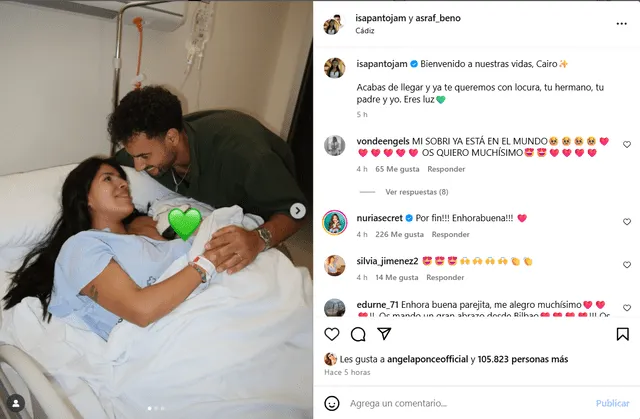 Mensaje de Isa Pantoja. Foto: IG Mensaje de Isa Pantoja. Foto: IG