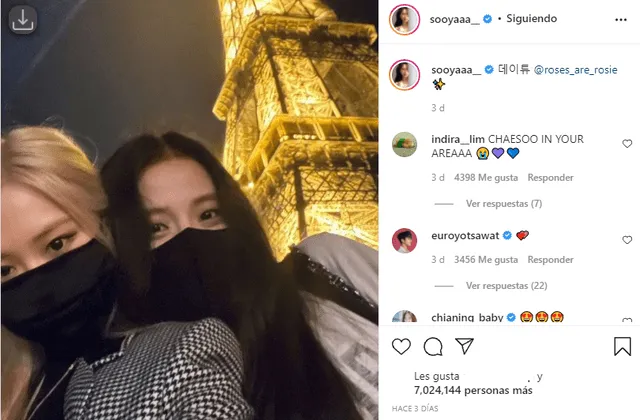 Rosé, Mark Tuan, BLACKPINK, GOT7, Paris