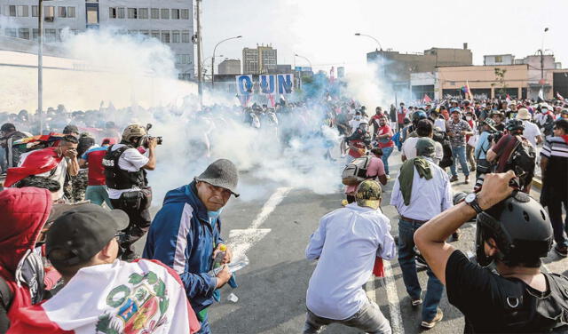 La calle. Las protestas han marcado estos primeros cien días del actual Gobierno. Foto: Antonio Melgarejo/La República   