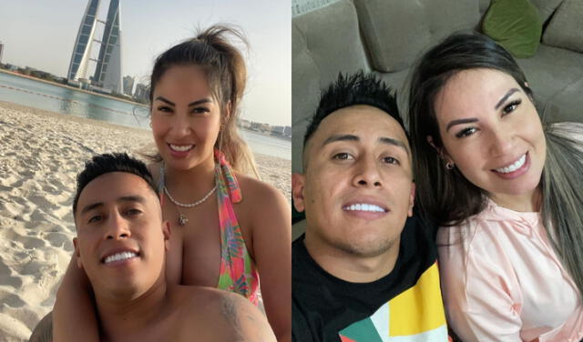 Pamela López has remained firm in her relationship with Christian Cueva, despite the criticism.  Photo: LR composition/Instagram Capture   