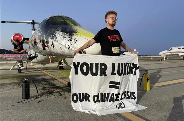 Distintas organizaciones piden el cese de aviones privados. Foto: Futuro Vegeta   