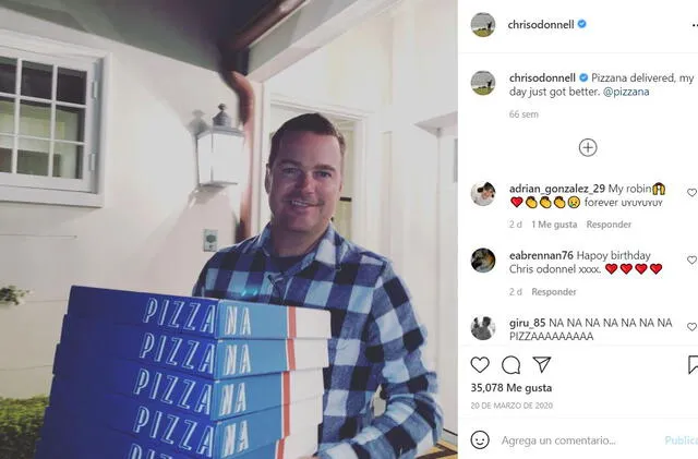 Chris O'Donnell es dueño de Pizzana en Los Ángeles. Foto: @chrisodonnell/Instagram.