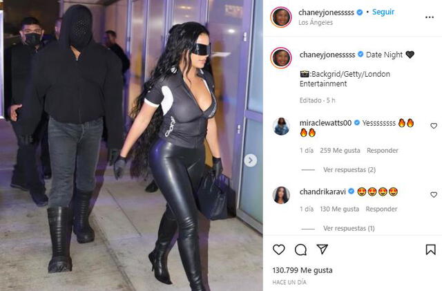 Chaney Jones subió fotos con Kanye West a su cuenta de Instagram. Foto: Instagram Chaney Jones