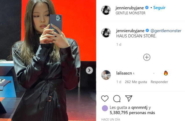 Jennie Kim es una de las estrellas K-pop con la mayor cantidad de seguidores en Instagram. Acumula 40 millones. Foto: Instagram