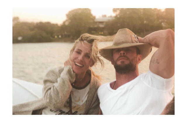 Chris Hemsworth y Elsa Pataky. Foto: Instagram.