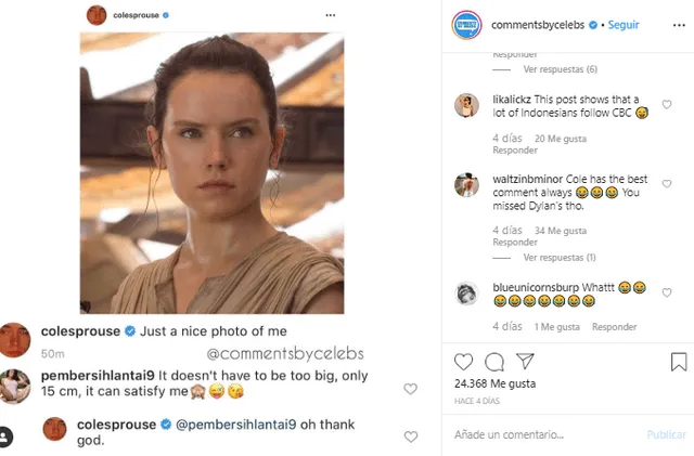 Dylan y Cole Sprouse son comparados con Daisy Ridley