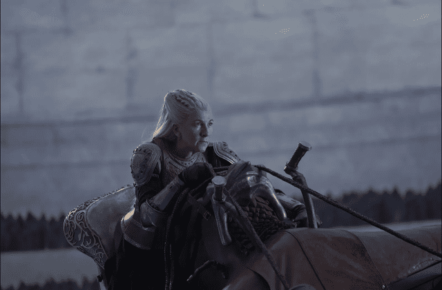 Rhaenys muere en el episodio 4 de 'La casa del dragon 2'. Foto: Max. Rhaenys muere en el episodio 4 de 'La casa del dragon 2'. Foto: Max.