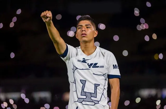 Piero Quispe juega su primera temporada con la camiseta de Pumas. Foto: Instagram/Piero Quispe   