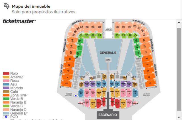  Shakira: precios tercera fecha en Ciudad de México 2025. Foto: captura Ticketmaster    