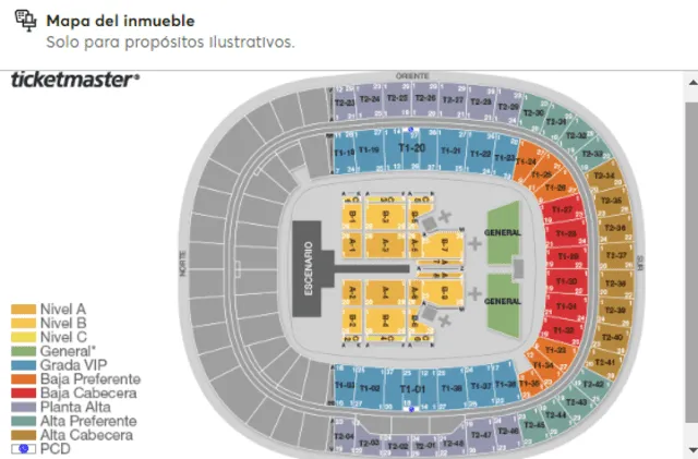  Shakira: precios segunda fecha en Guadalajara 2025. Foto: captura Ticketmaster   